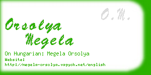 orsolya megela business card